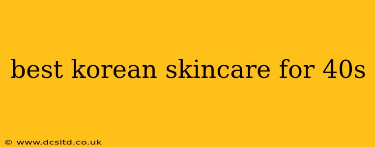 best korean skincare for 40s