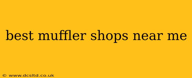 best muffler shops near me