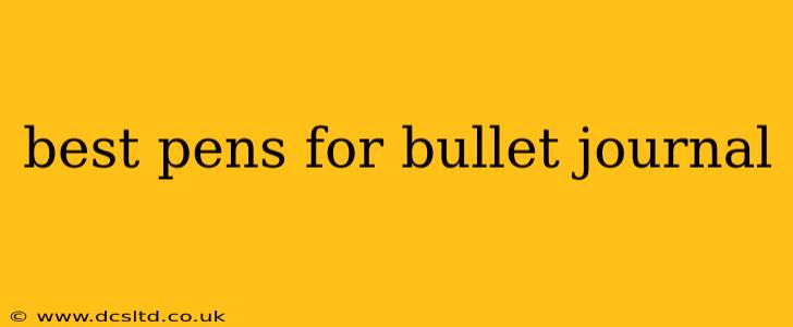 best pens for bullet journal