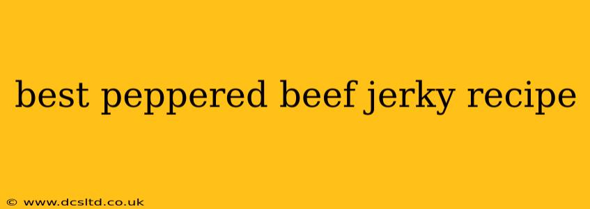 best peppered beef jerky recipe