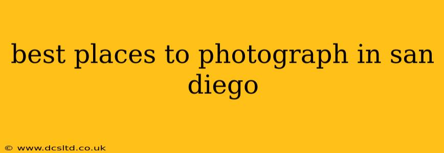 best places to photograph in san diego