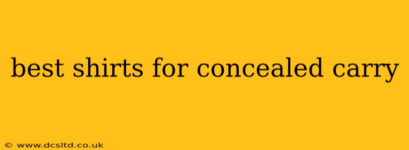 best shirts for concealed carry