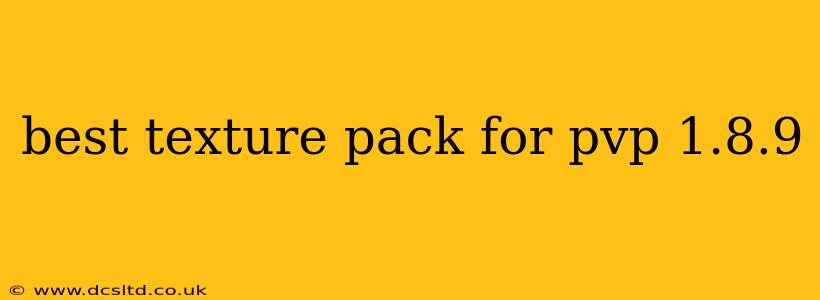 best texture pack for pvp 1.8.9