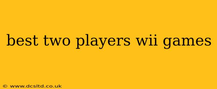 best two players wii games