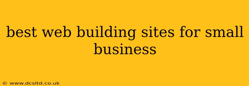 best web building sites for small business
