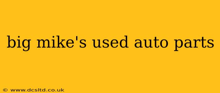 big mike's used auto parts