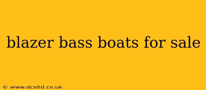 blazer bass boats for sale