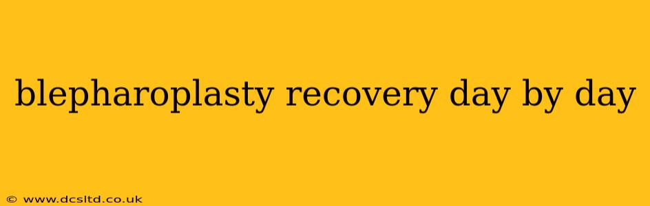blepharoplasty recovery day by day