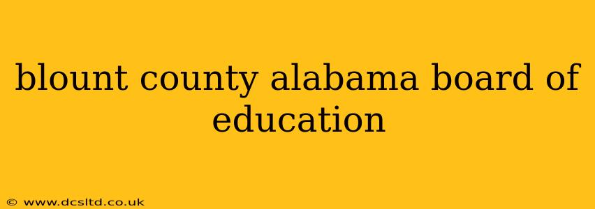 blount county alabama board of education
