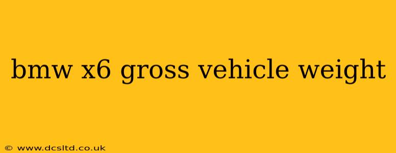 bmw x6 gross vehicle weight