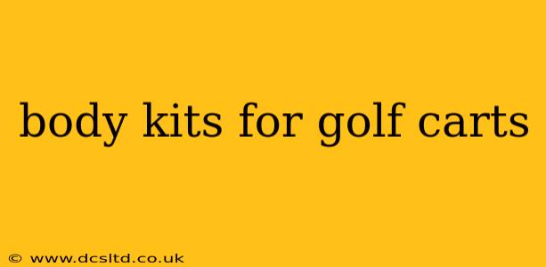 body kits for golf carts