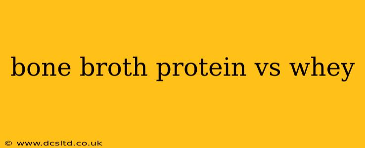 bone broth protein vs whey