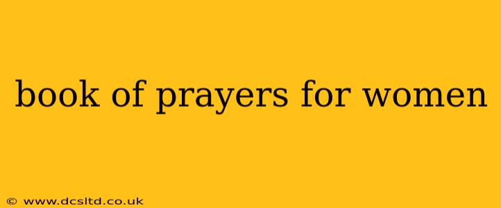 book of prayers for women