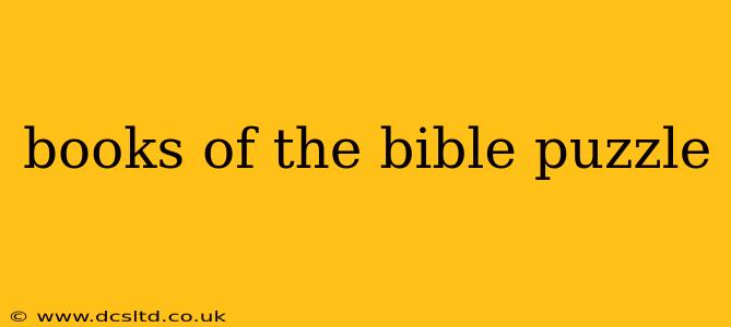 books of the bible puzzle