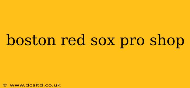 boston red sox pro shop
