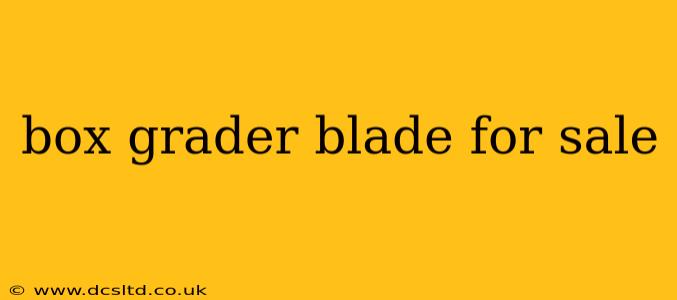 box grader blade for sale