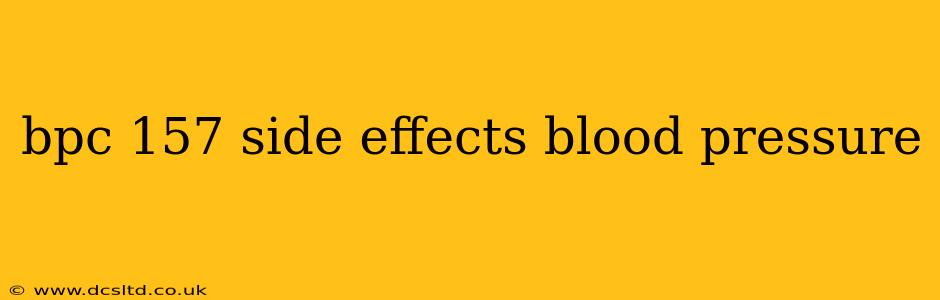 bpc 157 side effects blood pressure