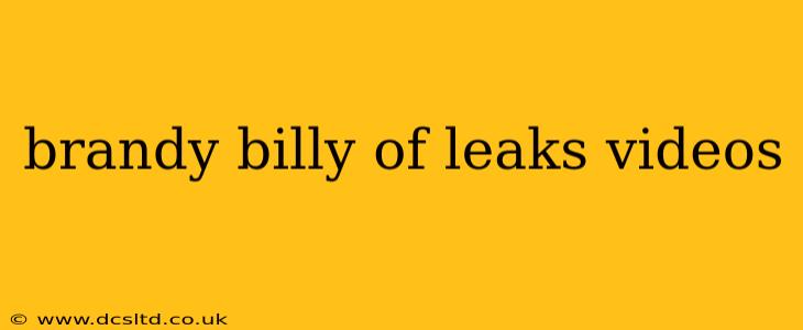 brandy billy of leaks videos