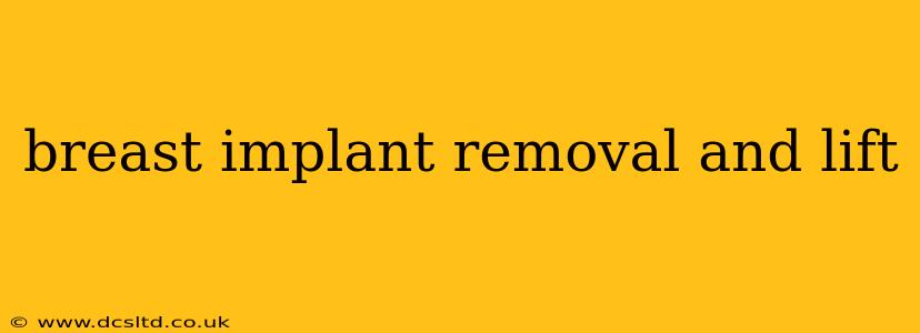 breast implant removal and lift