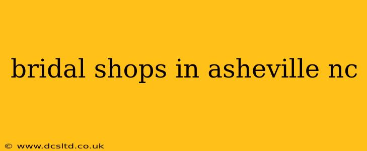 bridal shops in asheville nc