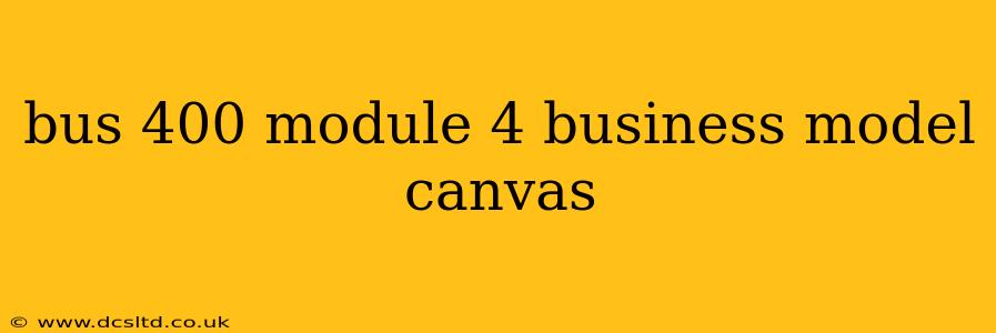 bus 400 module 4 business model canvas