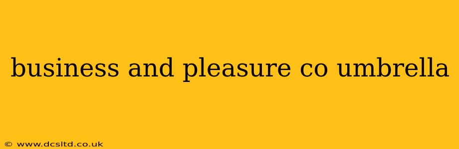 business and pleasure co umbrella