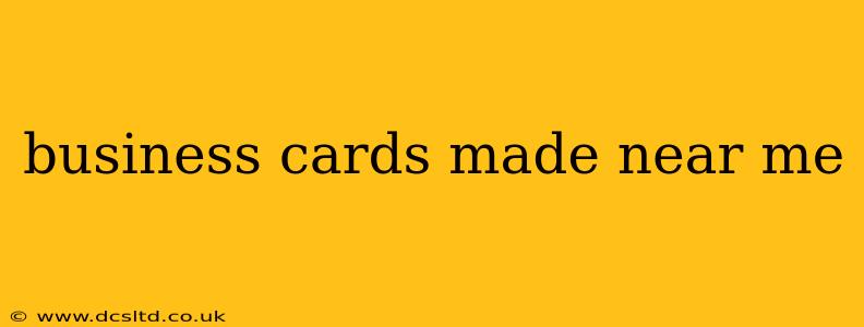business cards made near me