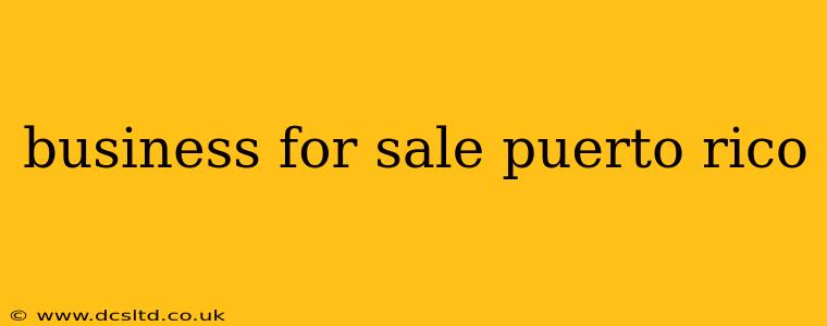 business for sale puerto rico