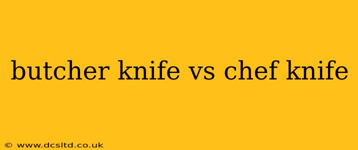 butcher knife vs chef knife