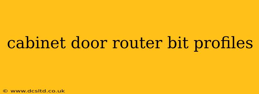 cabinet door router bit profiles