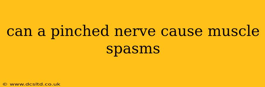 can a pinched nerve cause muscle spasms