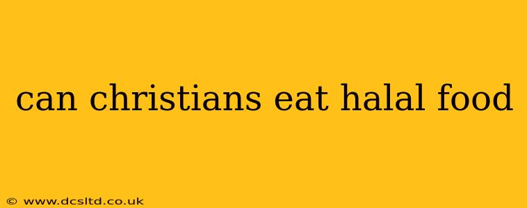 can christians eat halal food