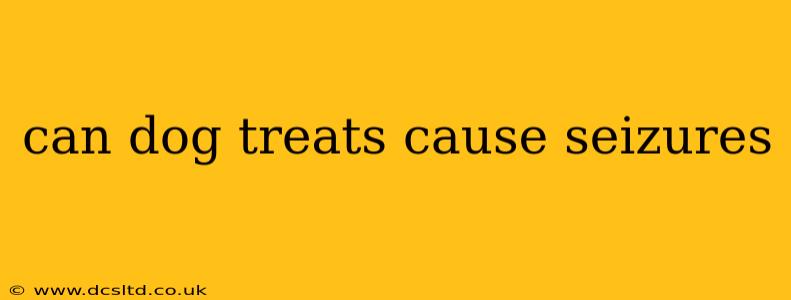 can dog treats cause seizures