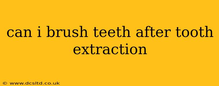 can i brush teeth after tooth extraction
