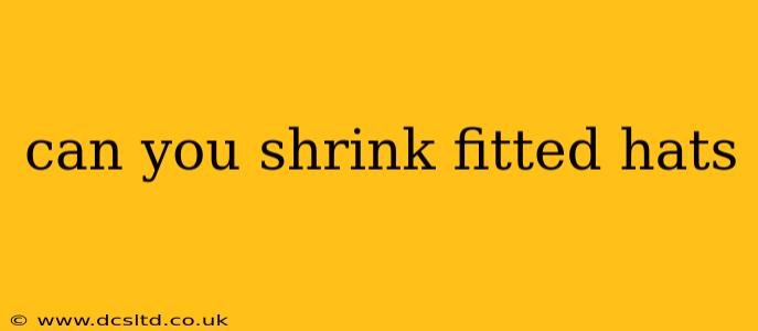can you shrink fitted hats