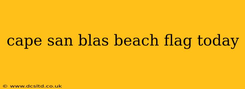 cape san blas beach flag today