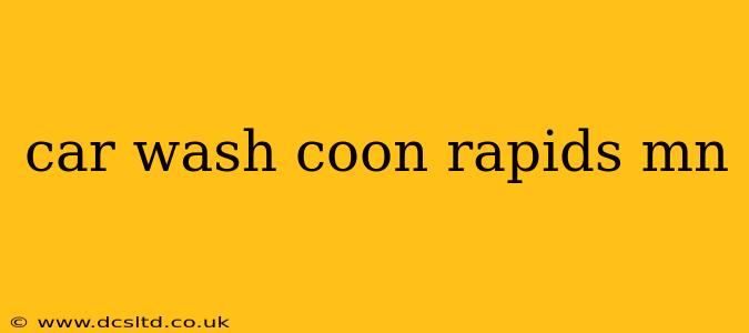 car wash coon rapids mn