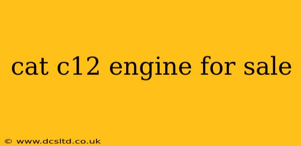 cat c12 engine for sale