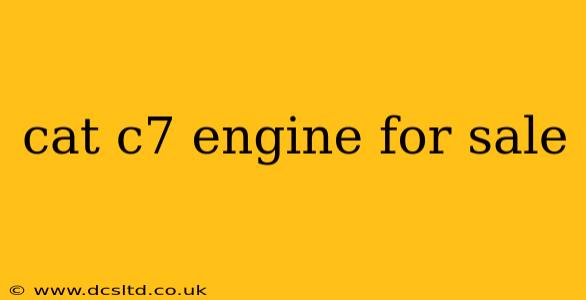 cat c7 engine for sale