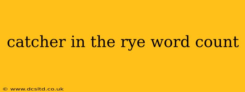 catcher in the rye word count