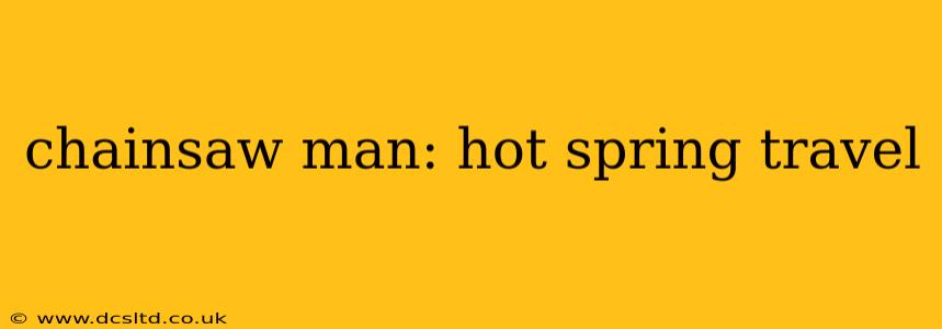 chainsaw man: hot spring travel