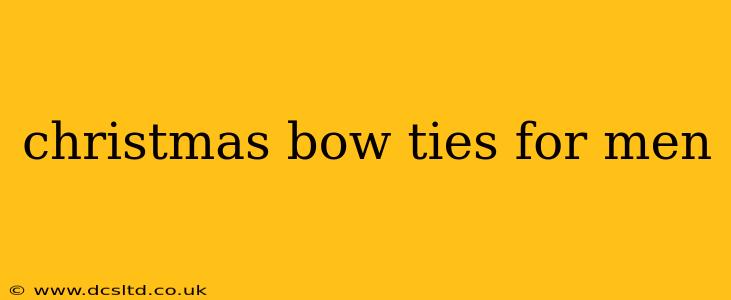 christmas bow ties for men