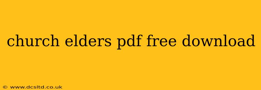 church elders pdf free download