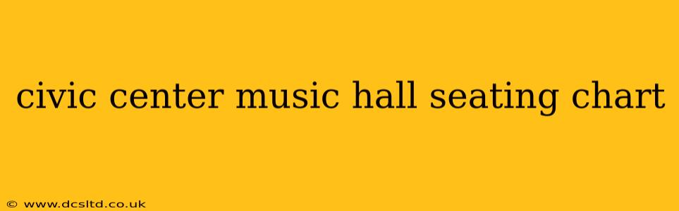 civic center music hall seating chart