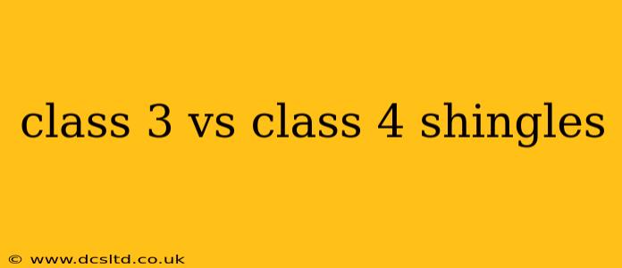 class 3 vs class 4 shingles