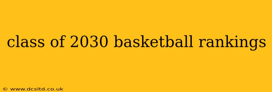 class of 2030 basketball rankings