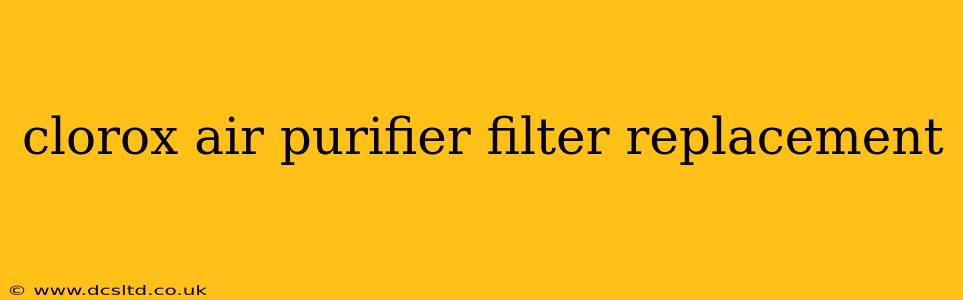 clorox air purifier filter replacement