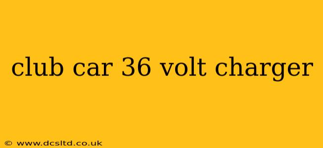 club car 36 volt charger