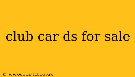club car ds for sale