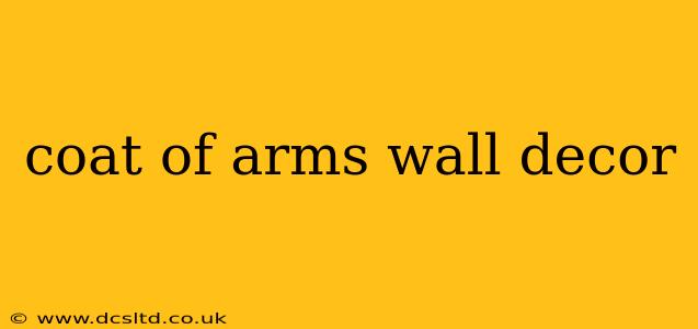 coat of arms wall decor